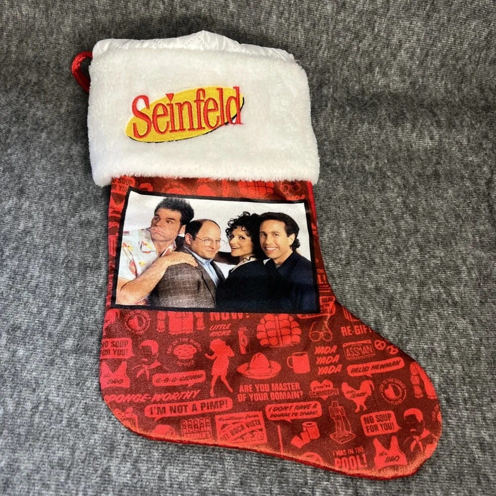 SEINFELD‎ Christmas Stocking TV Show Holiday Jerry George Elaine Kramer Festivus
